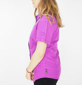 Womens Jack Wolfskin Beyond 1401631 Hyacinth Button Up Casual Short Sleeve Shirt